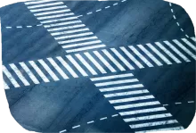Here We Part Ways — Walk Safely (crossroad)